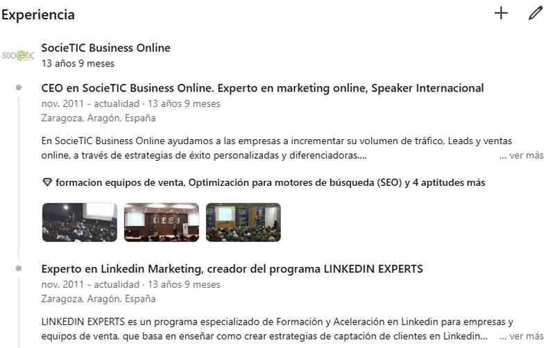 experiencia