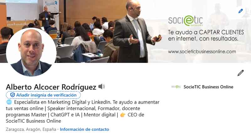 perfil de linkedin de Alberto Alcocer perfil de linkedin de Alberto Alcocer